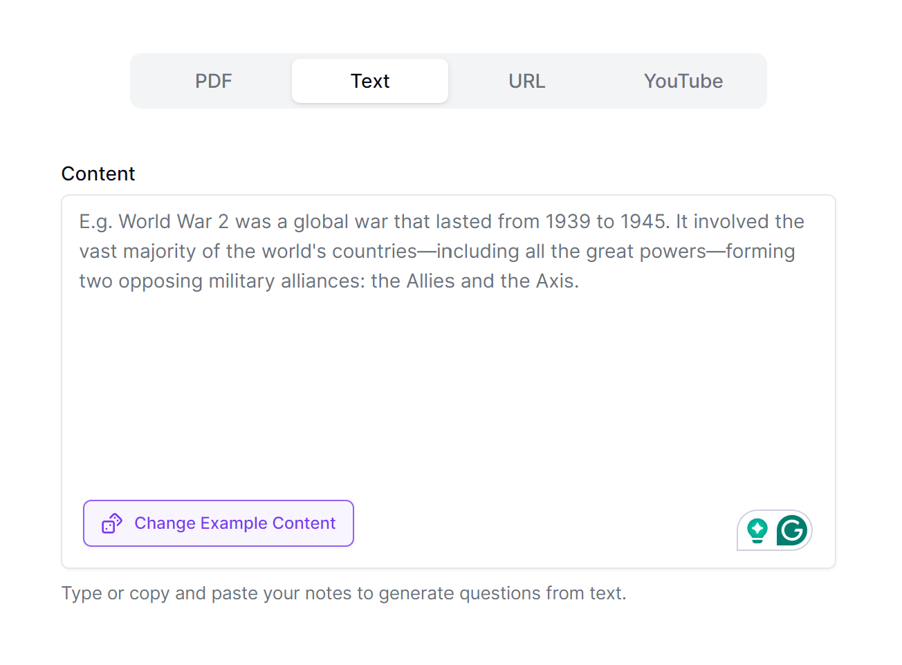Share Notes or Web Content