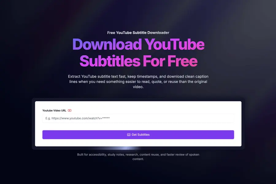 Extract subtitle text with timestamps